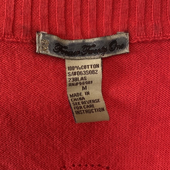 Y2K Watermelon Hot Pink Skull Knit Cardigan Sweater - Picture 9 of 11